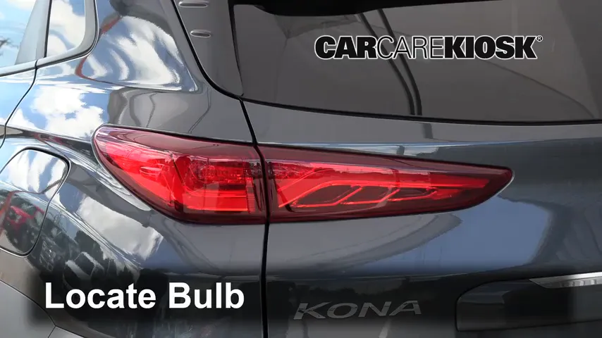 2018 Hyundai Kona Ultimate 1.6L 4 Cyl. Turbo Luces Luz trasera (reemplazar foco)
